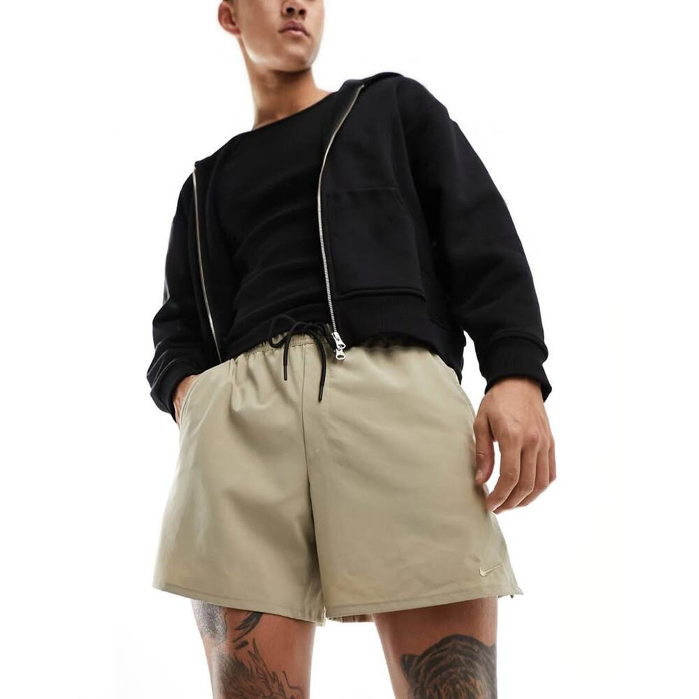 Nike Men's Athletic Shorts - Black and Tan